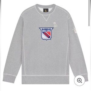 Men's New York Rangers OVO x NHL Heather Gray Pullover Sweatshirt